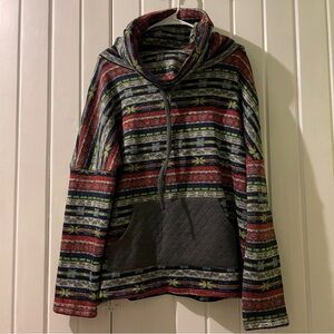 ANDTHEWHY cowl neck sweatshirt-small NWOT